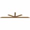 Ekena Millwork Saratoga Smooth Timber Gable Bracket, Western Red Cedar, 96"W x 24"H x 1 1/2"D x 3 1/2"F, 6/12 Pitch GBW096X24X0204SAR00SWR - alternate 2